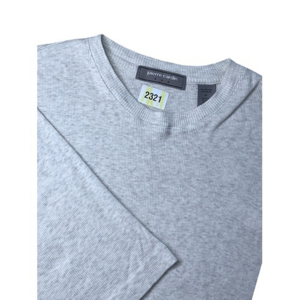 Pierre Cardin Men's XL Ivory Tee Knit Ribbed Pullover Sweater‎ Short Sleeve - Picture 9 of 9